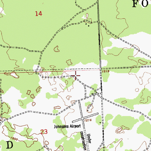 Topographic Map of Eagle II Airport, MI