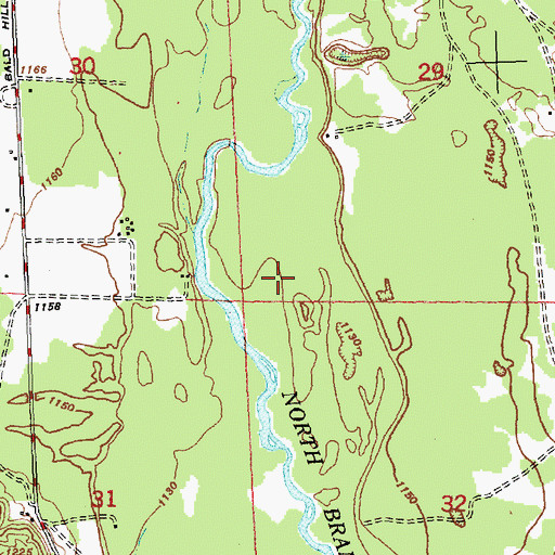 Topographic Map of Township of Lovells, MI