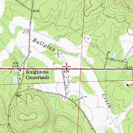 Topographic Map of Collins (historical), AL