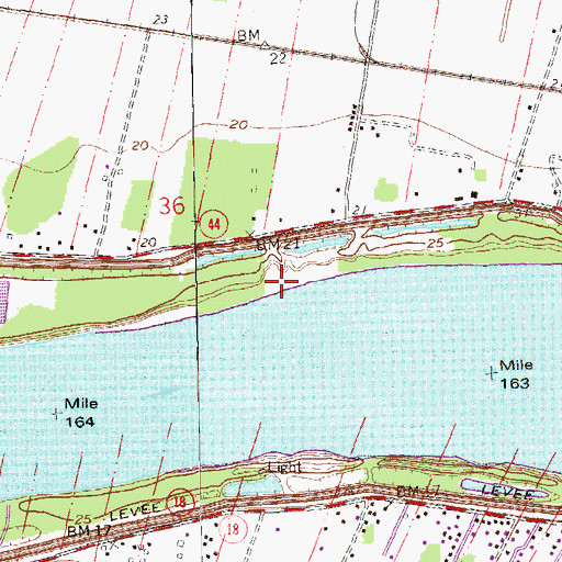 Topographic Map of Wilton Landing, LA