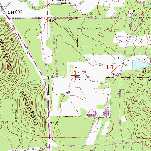Topographic Map of White, AL
