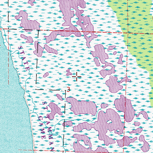 Topographic Map of Bayou Des Mats, LA