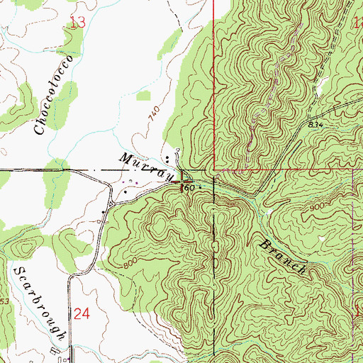 Topographic Map of Carpond Spring, AL