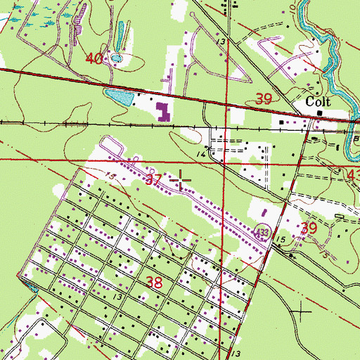 Topographic Map of Timber Ridge, LA