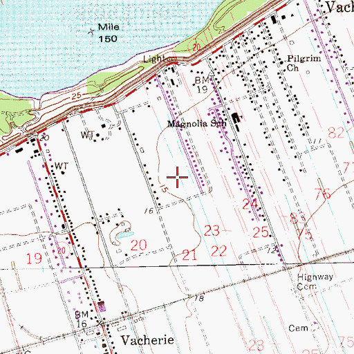 Topographic Map of De Lobel Plantation (historical), LA