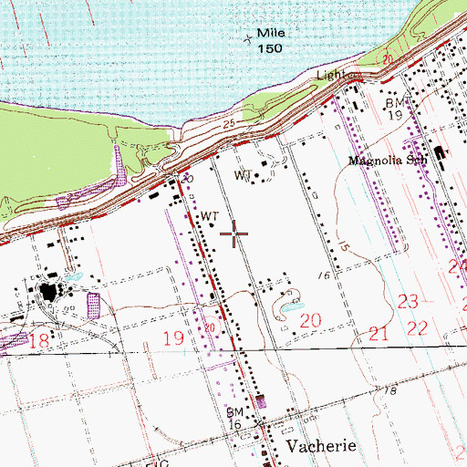Topographic Map of Dupare Plantation (historical), LA