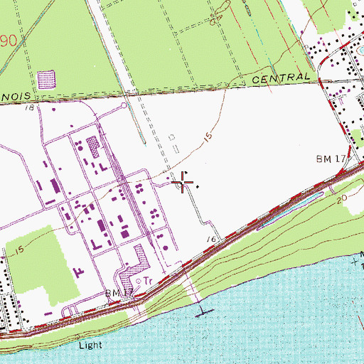 Topographic Map of Sunnyside Plantation, LA