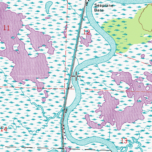 Topographic Map of Bayou Cochon, LA