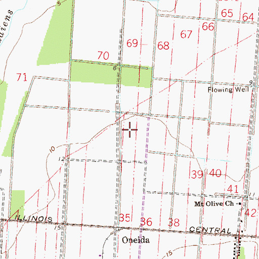 Topographic Map of Saint James Parish, LA