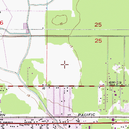 Topographic Map of KBIU-FM (Lake Charles), LA