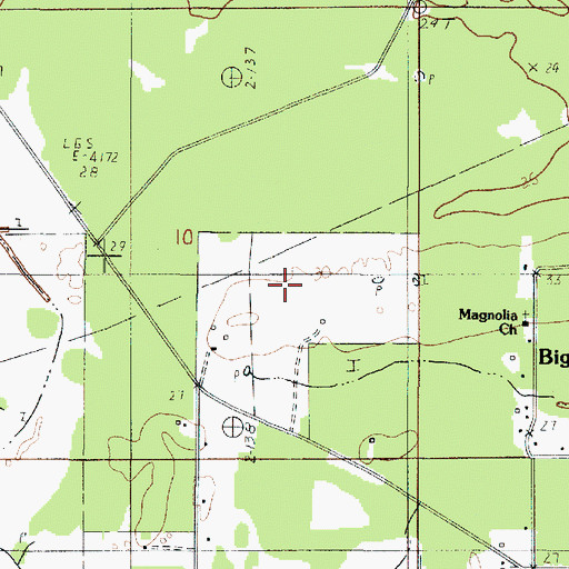 Topographic Map of KYKZ-FM (Lake Charles), LA