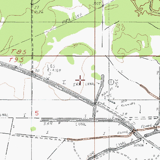 Topographic Map of Starks Compressor Station Heliport, LA