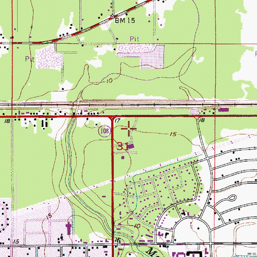 Topographic Map of All-Phase Heliport, LA