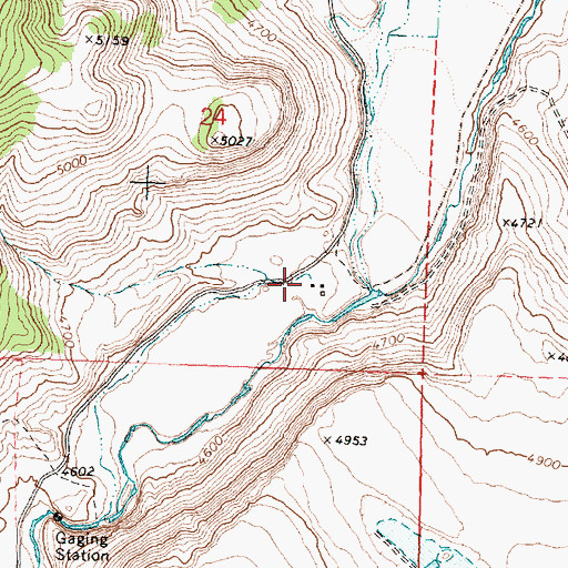 Topographic Map of James Dyke Place, OR