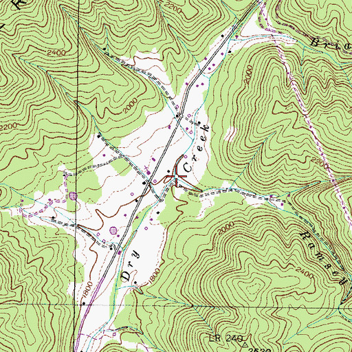 Topographic Map of Ramsey Creek, TN