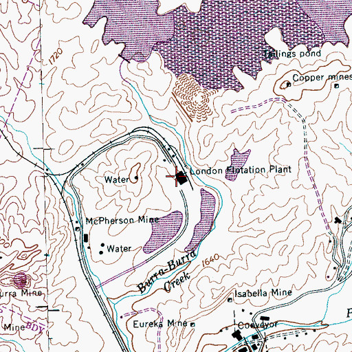 Topographic Map of Cities Services Dam, TN