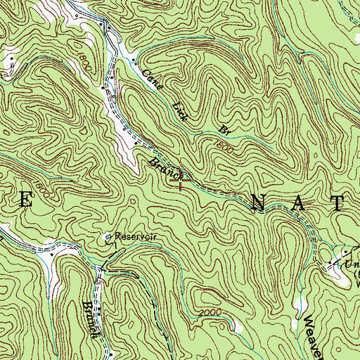 Topographic Map of Underwood Park Lake, TN