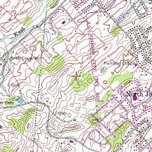 Topographic Map of Avondale Forest, TN