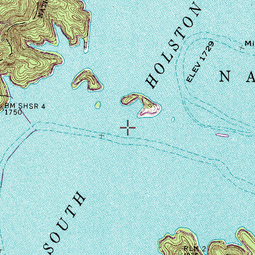 Topographic Map of Holston View School (historical), TN