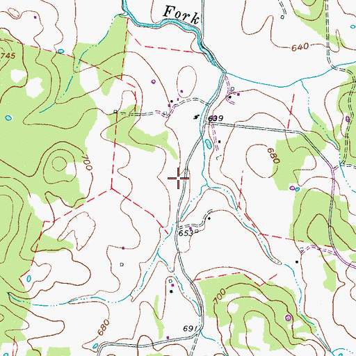 Topographic Map of Overalls Camp Ground (historical), TN