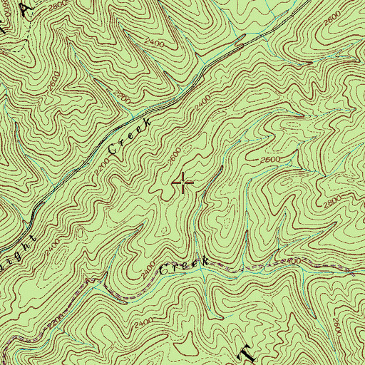 Topographic Map of District 8 (historical), TN