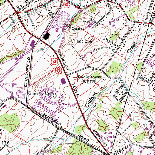 Topographic Map of WETB, TN
