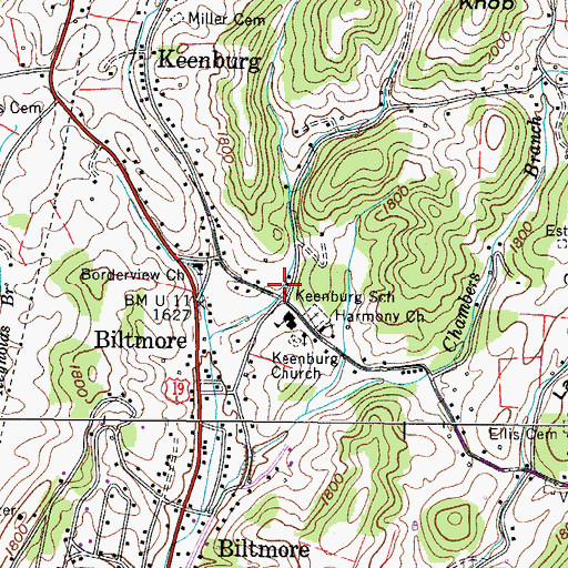 Topographic Map of Tin Can Hollow, TN