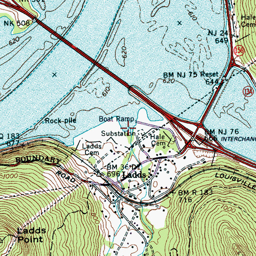 Topographic Map of Alley Gulf Branch, TN