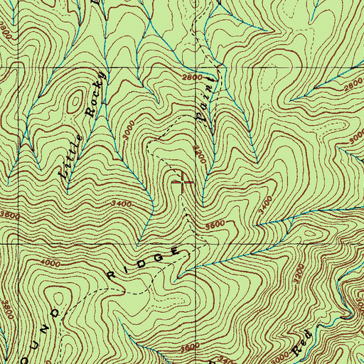Topographic Map of Stamping Ground Trail, TN