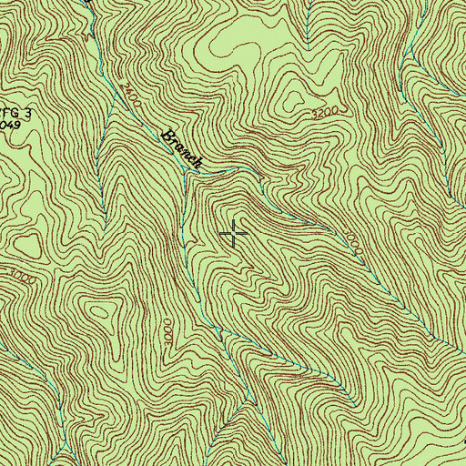 Topographic Map of Watauga Scenic Area, TN