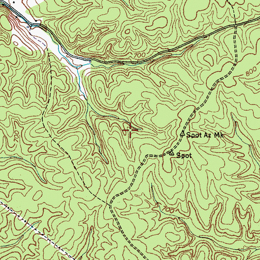 Topographic Map of Only Division (historical), TN