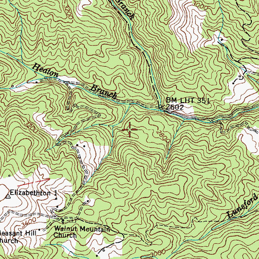 Topographic Map of Laurel Fork Division (historical), TN