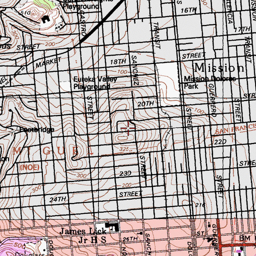 Topographic Map of Casa Ciele, CA