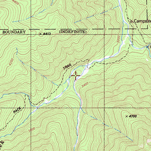 Topographic Map of Burney Valley, CA