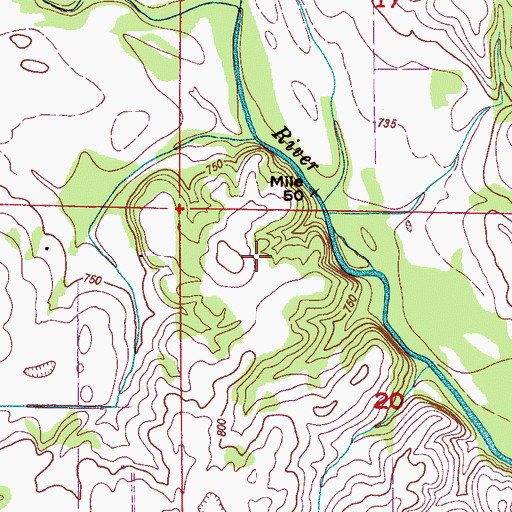 Topographic Map of Hazel Green Division, AL