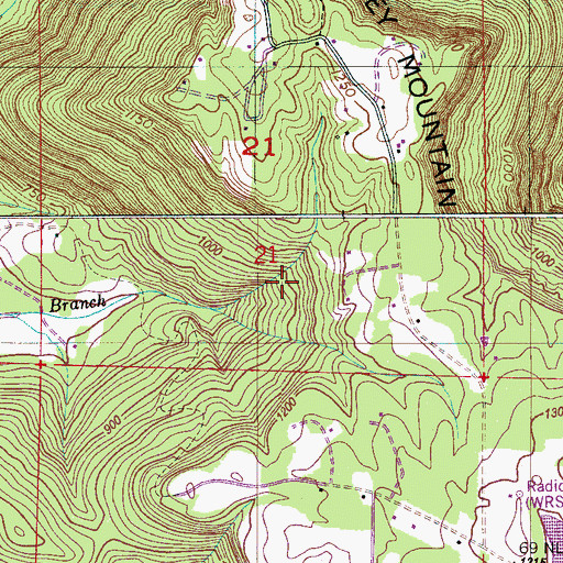 Topographic Map of Laceys Spring Division, AL