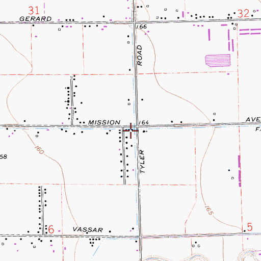 Topographic Map of Farmdale School (historical), CA