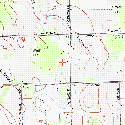 Topographic Map of Fruitland School (historical), CA