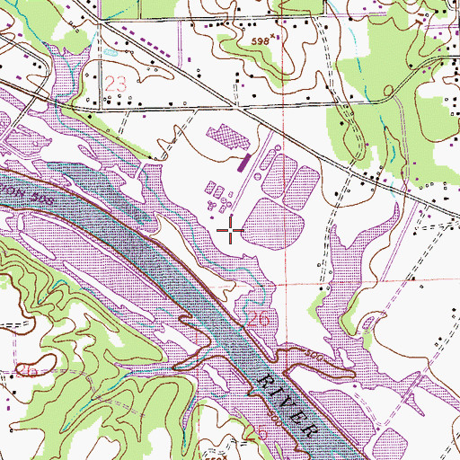 Topographic Map of Masingale (historical), AL