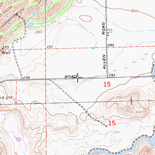 Topographic Map of Eden School (historical), CA