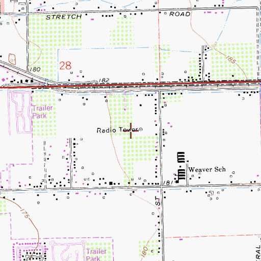 Topographic Map of KLOQ-AM (Merced), CA