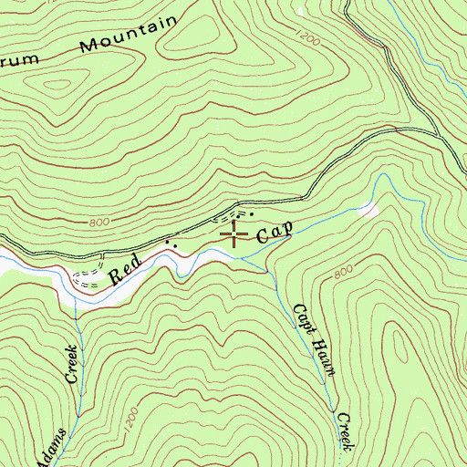Topographic Map of McHale Mine, CA