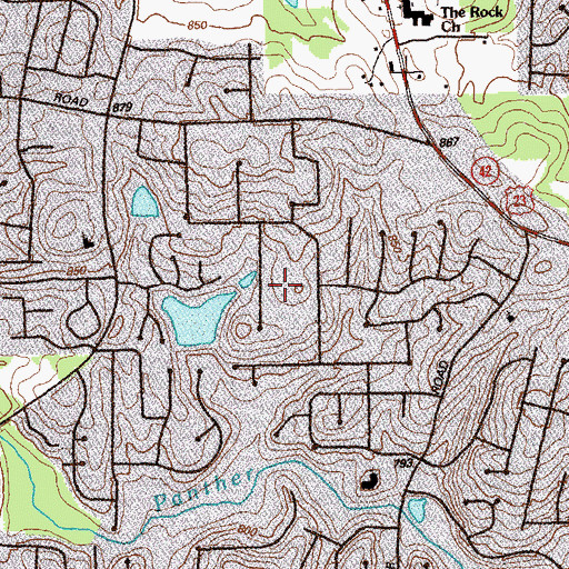 Topographic Map of Allendale Heights, GA