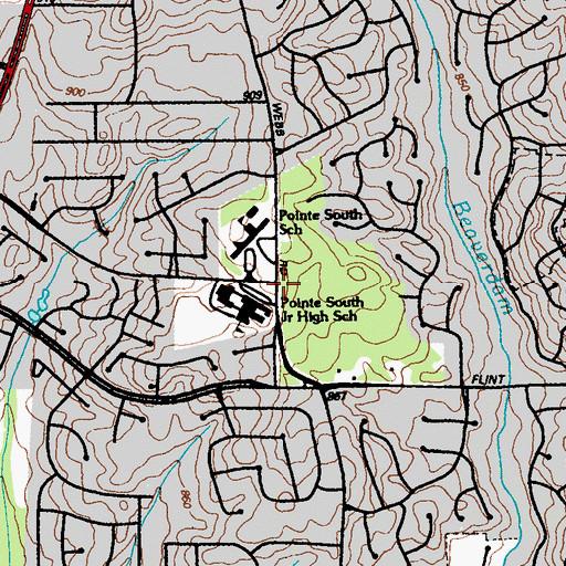 Topographic Map of Clayton Ridge North, GA