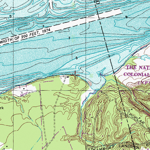 Topographic Map of Chapmans Point, MD
