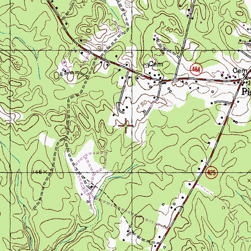 Topographic Map of Charles County Sanitary Landfill, MD