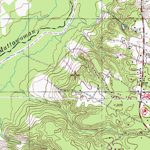 Topographic Map of Eutaw Forest, MD