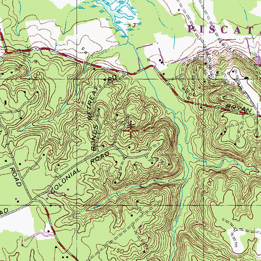 Topographic Map of Piscataway Park, MD