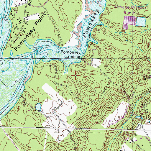 Topographic Map of Ruth B Swan Memorial Park, MD