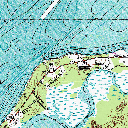 Topographic Map of Winthrop (historical), MD